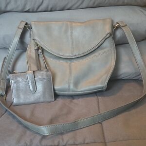 Sonoma Gray Crossbody Bag with Off Brand Coin Pouch